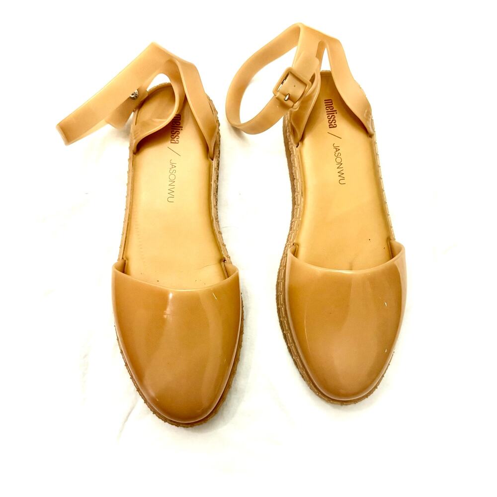 Melissa x Jason Wu Espadrille Jelly Woven Platform Nude Size 9